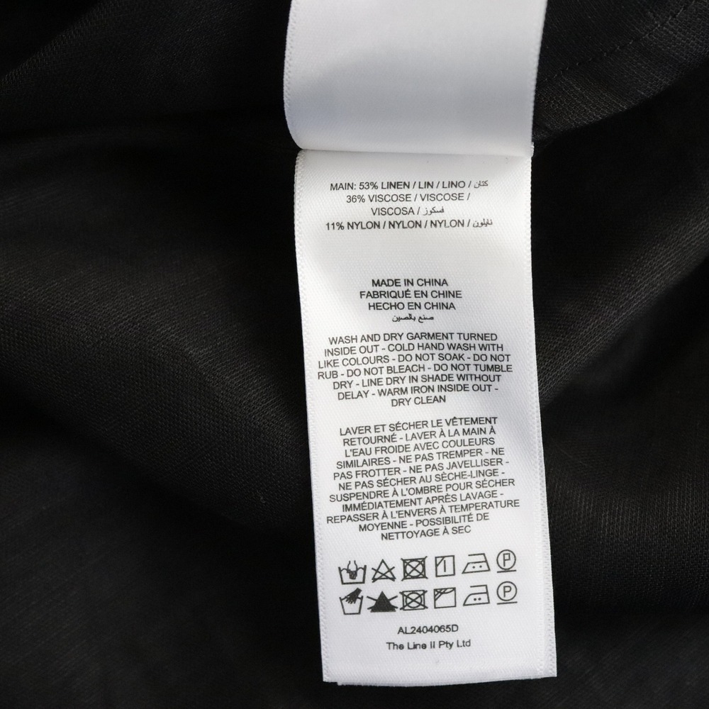 NWT Acler Sandgate Sleeveless A-Line Midi Dress Black Linen Lace Up Back 4 - Picture 12 of 12